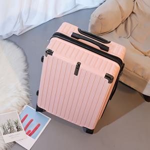 TEMU 새로운 24인치 26인치 대용량 여행 가방 후크 도파민 스타일 경량 두꺼운 여행용품