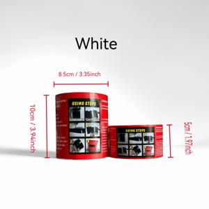 TEMU 400% 브랜드 신제품 업그레이드, 강력한 누수 방지 테이프 - 최고급, 실내, 실외, 가정, RV, 지붕, 파이프라인 및 수영장에 적합 - 블랙/화이트/투명 옵션, 밀봉 및 누수 수리용 슈퍼 테이프 2롤
