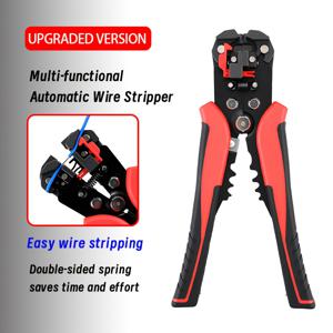 TEMU 전기 기술자를 위한 자동 와이어 스트리핑 플라이어, 24 AWG/0.2-6 Mm² 다기능 와이어 스트리퍼, 고정밀 빠른 스트리핑, 압착 및 절단 도구, 가정 수리 및 자동차 배선에 적합