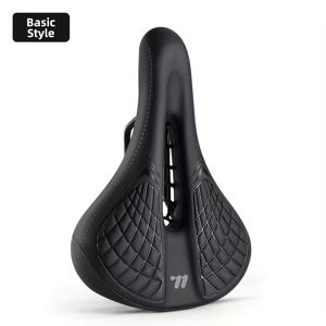 TEMU WEST BIKING 편안한 자전거 안장 넓어진 충격 흡수 바이크 시트 통기성 안티슬립 내구성 남녀 스포츠 산악 로드 바이크 시트 사이클링 부품