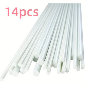 TEMU 정원 및 소규모 농장용 섬유유리. 100cm/39.3인치 14개 세트, 온실 호프 및 성장 터널에 적합, 토마토, 오이, 콩, 꽃, 화분 식물 및 기타 덩굴식물 지지용