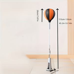 TEMU 반응 및 쏘기 훈련용 팽창식 복싱 리플렉스 백 - 원클릭 설치 가정용 피트니스 장비, 혼합 색상, 모든 피트니스 수준에 적합한 내구성 및 휴대성, 복싱 추가 장비, 세련된 디자인, 견고한 구조