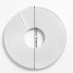 TEMU 50야드 1cm/0.394인치 웨딩 드레스, 코르셋 및 브라이덜 서포트용 피쉬본 클리어 플라스틱 고밀도 DIY 박스형 추출 가능한 정교한 패키징 의류 액세서리 속옷 재봉 용품 화이트