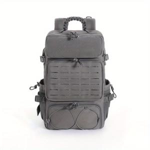 TEMU 50L 멀티펑션 MOLLE 백팩, 1000D 옥스포드 원단 아웃도어 스포츠 백팩, 분리형 신발 수납공간 및 확장형 사이드 포켓이 있는 애슬레틱 스타일 여행 백팩, 농구, 낚싯대용. 낚시, 여행, 아웃도어 활동에 적합