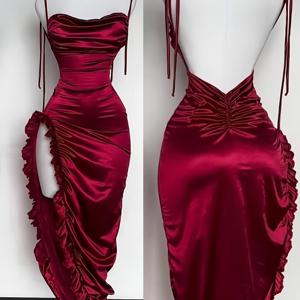 TEMU Y2K 비대칭 러플 드레스, 휴가용 드레스, 부활절 비치웨어, 하와이안 뮤직 페스티벌, 열대 휴가 의상, 크리스마스, 추수감사절, 새해 전야 파티 드레스, Niannian에 적합