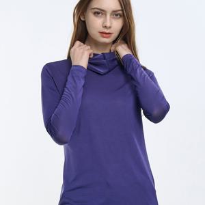 TEMU 여성 자외선 차단 여름에도 시원한 냉감 쿨링 레이어드 아웃도어 데일리 긴팔 티셔츠(W6ST13)