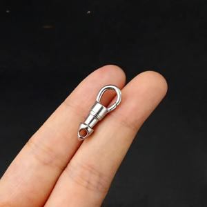 TEMU 304 스테인리스 스틸 회전식 퀵 행잉 버클 1개, 휴대용 EDC 미니 공구, 연결 버클 키 체인 주얼리 버클 카드 버클