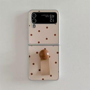 TEMU 휴대폰 케이스 - 폴카 도트 볼 손목 밴드 휴대폰 케이스, 삼성 Z Flip 7 FE/Z Flip 7/Z Flip 6/Z Flip 5/Z Flip 4/Z Flip 3/W24 Flip 폴더블 휴대폰 케이스와 호환