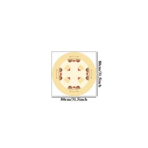 TEMU 1개 인조 캐시미어 카펫, 무게 1000G, 두께 10mm, 크기 60X60cm. 미끄럼 방지, 부드럽고 푹신한 바닥 매트이며, 귀여운 노란색 푸딩 고양이 디자인으로 거실, 옷장, 라운지 또는 침대 옆에 적합합니다.