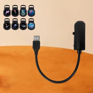 TEMU 8개입 휴대용 USB 해양 생물 프로젝션 무드등 - 교체형 바다 패턴 슬라이드(고래, 해파리, 돌고래, 상어, 거북이) LED 분위기 조명 - 침실, 거실, 옥상용 로맨틱 LED 무드등 - 창의적인 장식 및 선물