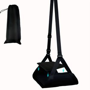 TEMU 2-in-1 분리형 지지 패드가 있는 비행기 발 받침대, 두꺼운 메모리폼 조절식 발 스툴, 휴대용 장거리 비행 사무실 및 차량용 휴대가 편리한 발 받침 패드, 여행용 추가품