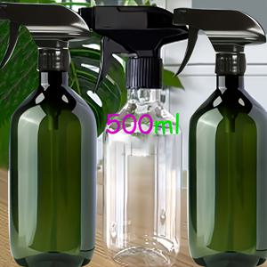 TEMU 3/4/5/6개 다용도 스프레이 병, 리필 가능 용기, 500ml 대용량 분사 병, 샴푸, 샤워 젤, 청소 용품, 정원 미용실 등에 적합