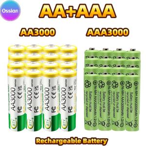 TEMU 8/16/24/32개입 충전식 AA 3000mAh 및 AAA 3000mAh 배터리 팩, 카메라, 리모컨, 스피커, 손전등, 무선 장치 및 모든 표준 AA/AAA 장치용 대용량