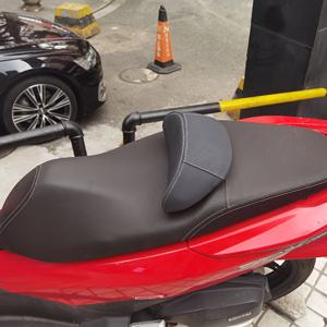 TEMU Honda PCX125, PCX150, PCX160 시트 허리 지지 쿠션에 적합, 부드럽고 편안한 PU 소재, 메모리폼 충전재, 인체공학적 디자인, 개조 액세서리