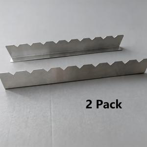 TEMU 9구 스테인리스 스틸 꼬치 거치대 (2개, 45cm) - 미끄럼 방지, 녹 방지 BBQ 홀더, 나무, 대나무, 둥근 및 납작한 금속 꼬치용 - 캠핑, 피크닉, 뒷마당 그릴, 파티 및 야외 활동에 필수품