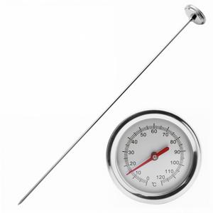 TEMU 퇴비 온도계 39.4인치 줄기 퇴비 토양 온도계 방수 토양 온도계, 화씨와 섭씨, 스테인리스 스틸, 퇴비 온도 가이드 포함