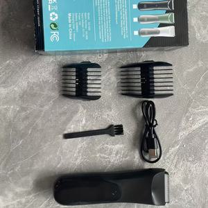 TEMU 남녀공용 바디 그루밍 트리머 - 세라믹 블레이드 전동 음순 정리기, 보호 커버 2개, USB 충전, 500mAh, 다기능 전신 위생 및 미용 기기, 가정, 여행, 캠핑용, 남성/여성을 위한 깜짝 선물