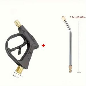TEMU 다각도 스테인리스 스틸 차량 세차 연장 스프레이 건, 1/4 퀵 커넥트, 30°/90°/U자형, 고압 스프레이 건, 효율적인 차량 유지 보수, 차량 세차 추가 장비 | 최신 차량 세차 | 내구성 좋은 금속 스프레이 건, 차량 세차 용품