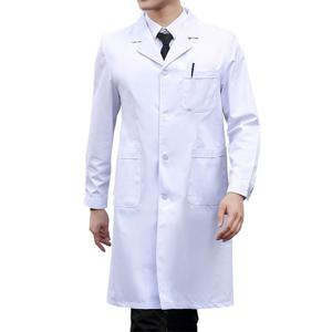 TEMU 남성 실험가운 의사 병원복 영양사 약사가운 긴팔 반팔 실험실 실습복 관리사가운 물리치료사 위생복