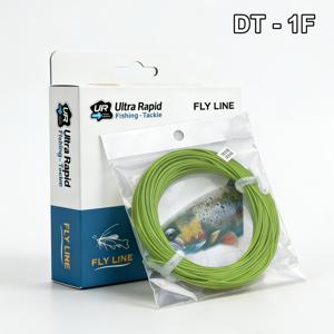 TEMU 더블 테이퍼(DT-5F) 플로팅 플라이 낚싯줄, 100ft 모스 그린, 정밀 용접 루프 2개 포함, THIS END to REEL, 민물 및 바닷물용 다용도 캐스팅용, 송어, 연어, 스틸헤드에 이상적