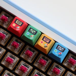 TEMU 개별 키캡 PBT 염료 승화 체리 키캡 키캡 R4/R3/R2/R1