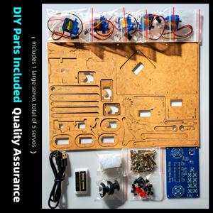 TEMU 블랙 로봇 팔 DIY 용접 키트, 과학 교구, 전자 회로 학습 세트, 메이커 교육용 로봇, 로봇 팔 조립 모델, 직접 만져보는 용접 연습판, 전자 애호가를 위한 스타터 키트, 메이커 프로젝트 키트, STEM 교구, 실험실 교구, 기술 향상 도구, 기초 전자 공학 학습, 용접 훈련 키트, 재미있는 전자 선물