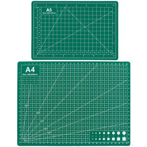 TEMU 2개 묶음 커팅 매트, A4 A5 커팅 보드, 수공예 미술 커팅 패드, 커팅 매트 보드, 격자형 커팅 보드, 패브릭 커팅 매트, 녹색 커팅 매트 보드, 종이 커팅 매트 양면 자국 방지 매트, 학생용 데스크탑 미술 조각 보드