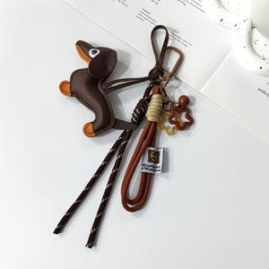 TEMU 네이처 하이엔드 만화 소시지 강아지 펜던트, 패셔너블, 귀여운 가방 펜던트, 키체인 펜던트, 파트너, 절친을 위한 선물, 기념일 깜짝 선물, 지갑 제작, DIY 지갑 제작