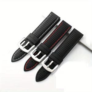 TEMU 3개 통기성 실리콘 스포츠 밴드 20mm 22mm 24mm 실리콘 스트랩 - 스포티 실리콘 시계 밴드 (디플로이언트 걸쇠 포함), 남녀 모두를 위한 이상적인 선물, 고품질 GT2E GT 2E 교체 스트랩