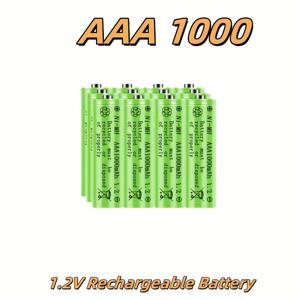 TEMU AAA 1000mAh 1.2V 고품질 충전식 배터리 (1000mAh 용량), 전동 칫솔, 면도기, 리모컨, 키보드, 마우스, 시계, 저울 등에 적합