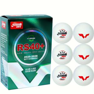 TEMU 6개입-DHS 3성급 탁구공 RS40+ – ITTF 공식 승인 프로 테이블 테니스 공, WTT 대회 및 훈련용, 경기 등급 내구성 탁구공