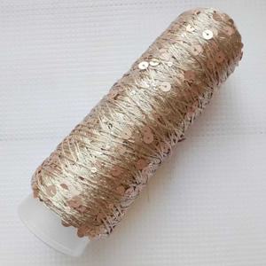 TEMU 1롤, 은색 실 중요한 다른 사람 배선 100g 시퀸 실 핸드메이드 DIY 직조 혼합 소형 은색 가방 깨진 은색 가방 구슬 실 대형 시퀸, DIY 지갑 만들기