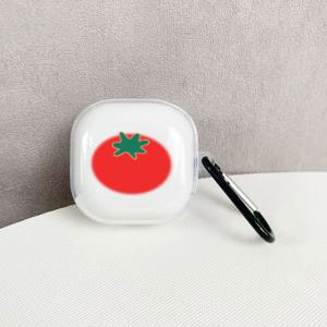 TEMU 6585 그라데이션 토마토 패턴 이어폰 케이스 (삼성 갤럭시 버즈2/프로/갤럭시 버즈 라이브/FE 이어폰 쉘용) 갤럭시 버즈2프로 보호 케이스 FE 이어폰 보호 케이스 라이브 소프트 쉘 갤럭시 버즈 프로 이어폰 쉘