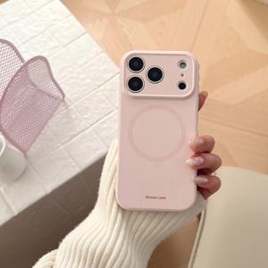 TEMU 애플 아이폰 17 Pro Max, 아이폰 16 Pro Max용 단색 마그네틱 매그세이프 케이스, 낙하 방지 소프트 케이스, 아이폰 13/아이폰 15/14/12/11용 심플한 스타일 케이스