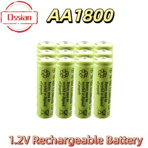 TEMU Ossian 1.2V AA 충전식 수소 배터리 - 1800mAh 오래가는 전력, 1000회 이상 사용 가능 - TV 리모컨, 에어컨 리모컨, 전자 저울, 무선 마우스 등에 사용 가능