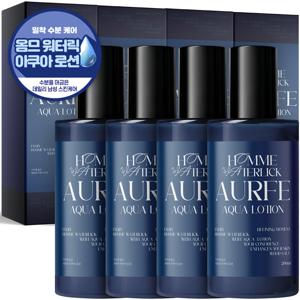 TEMU [3+1 구성] 아우페 옴므 워터릭 아쿠아 로션 에멀젼 200ml 남성 남자 대용량 수분 진정 보습 올인원