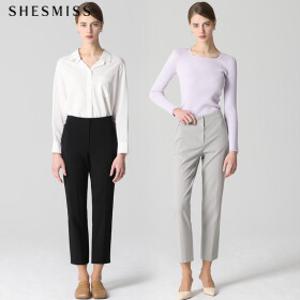 [쉬즈미스(SHESMISS)] 신축성좋은 컴포터블 슬림핏 백밴딩 팬츠 (택가격: 158000원)