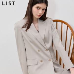 [리스트(LIST)] 클래식 더블 셋업 재킷 (택가격: 278000원)
