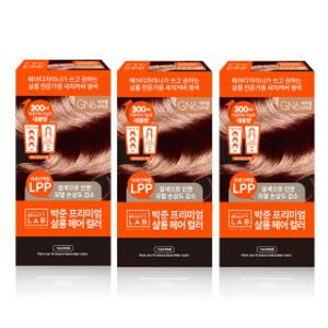 대용량 새치커버 컬러 염색약 패키지 300ml 3개 묶음, 네추럴브라운
