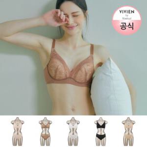 [비비안] 프렌치V 리얼핏 편한 노와이어 브라 (브라 단독 5종 택1)