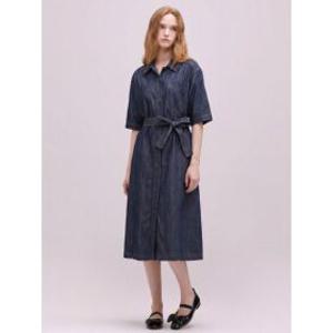 [하프클럽/써스데이아일랜드]풀오픈 셔츠형 원피스(T244MOP635W)