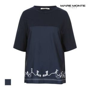 [마레몬떼] 밑단 패턴프린트 티셔츠_M246MTS50P0