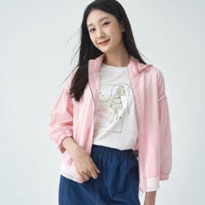 [지센] (2컬러) 후드 소매플리츠 점퍼 LSJPO453