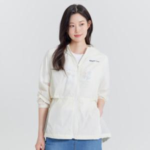 [지센] (2컬러) 스판 후드 사파리형 중기장 바람막이 점퍼 LSJPP354