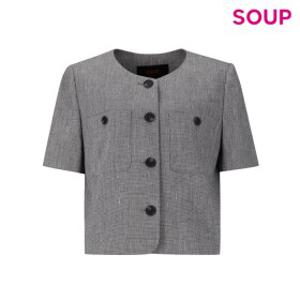 [SOUP] 논칼라 투포켓 여름 재킷 (OZ5JKQ6)