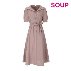 [SOUP] 테일러드 칼라 플레어드 원피스 (SZ5OP36)
