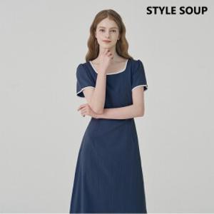 [SOUP] 스퀘어넥 리넨 블렌디드 롱 원피스 (SB6OPJ2)