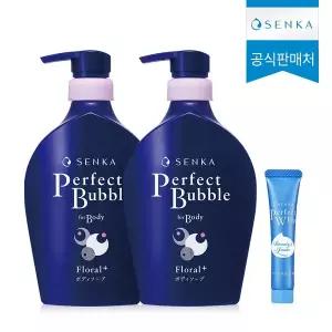 [센카] 퍼펙트 버블 포 바디 플로럴 플러스 500ml 2개  + [증정] 미니휩 15g