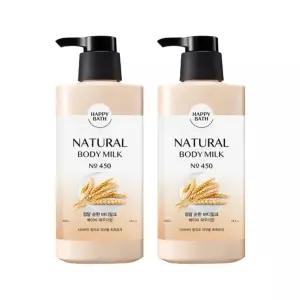 해피바스 정말 순한 바디밀크 400ml 2개