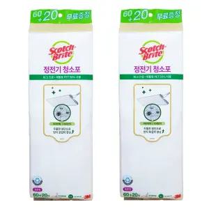 3M 스카치브라이트 정전기 청소포 표준형 리필 80매 x 2개